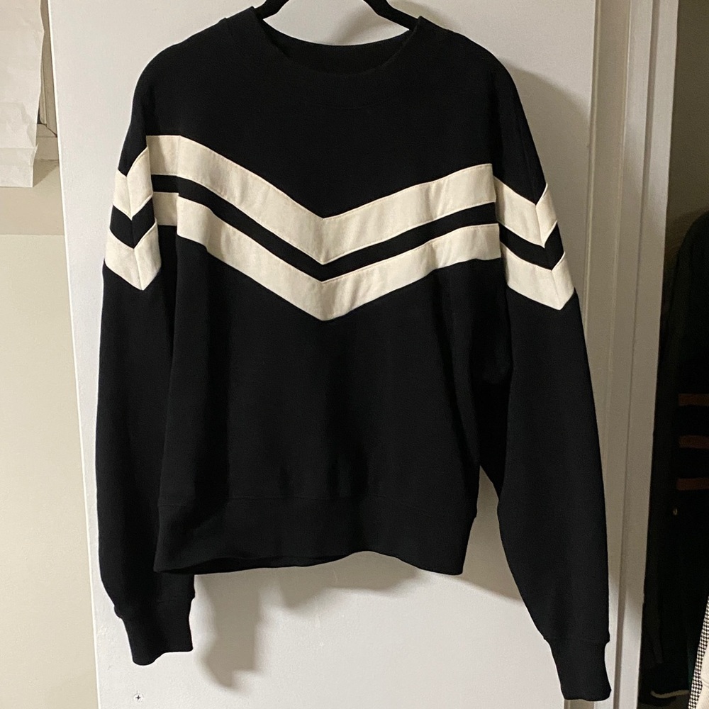 Chevron Patterned Women's Crew Neck Sweater